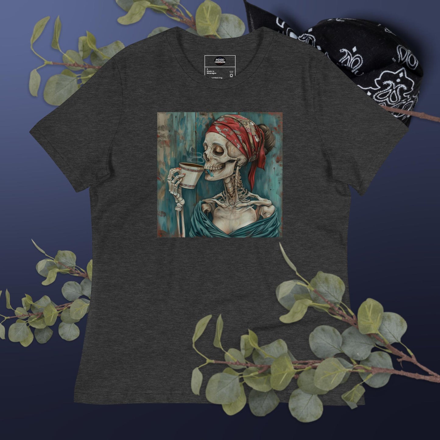 IndigoCrimson Women's Latte Time Tee