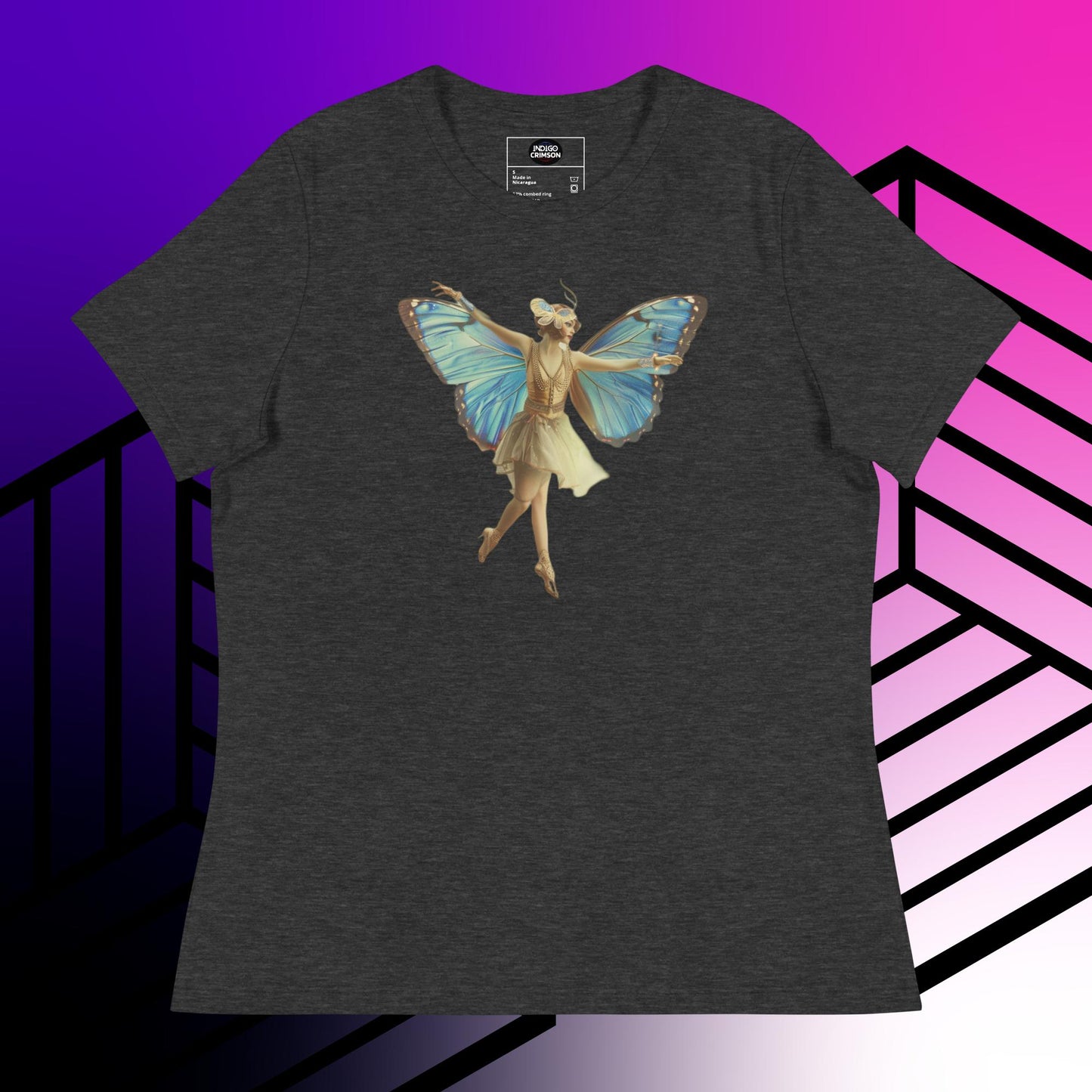 IndigoCrimson Women's Classic Butterfly Fairy Tee