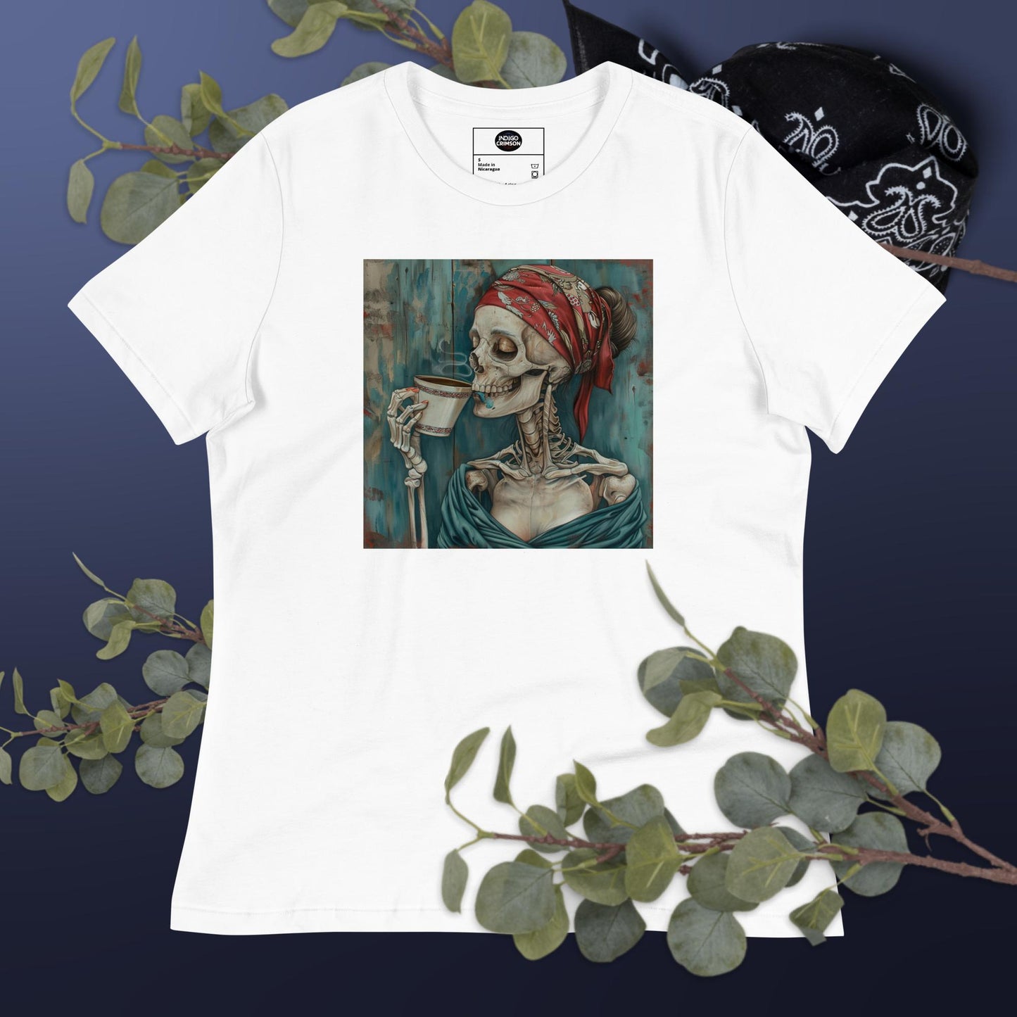 IndigoCrimson Women's Latte Time Tee